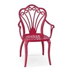 Teton Alüminyum Kollu Döküm Sandalye Pembe