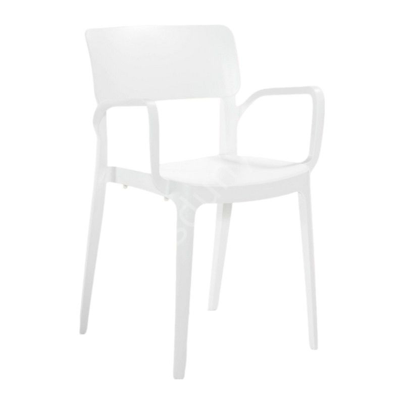 Panor Pp Kollu Sandalye Beyaz