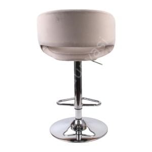 Ciro Boru Ayaklı Bar Sandalyesi Kül Gri Kumaş