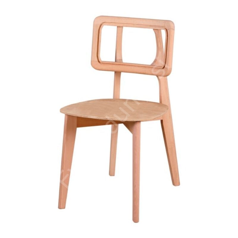 Bogota Döşemeli Ham Ahşap Sandalye