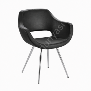 Store Krom Konik Ayaklı Bekleme Koltuğu