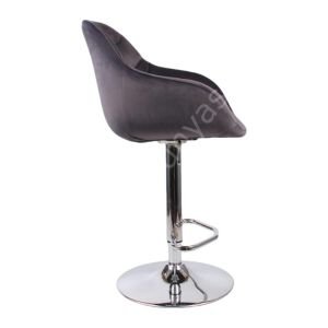 Arf  Bar Sandalyesi Antrasit Kumaş