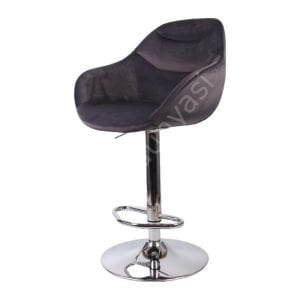 Arf  Bar Sandalyesi Antrasit Kumaş