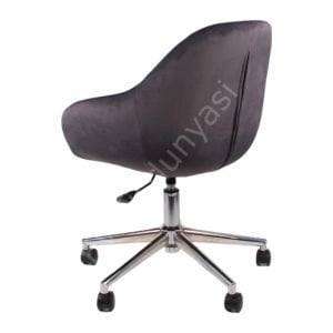 Arf Krom Ayaklı Çalışma Sandalyesi Antrasit Kumaş