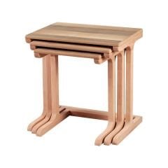 Ham Ahşap Çizme Zigon Sehpa