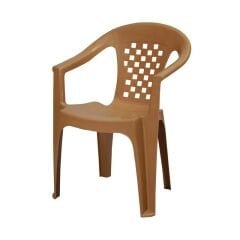 Gento Kollu Plastik Sandalye Teak