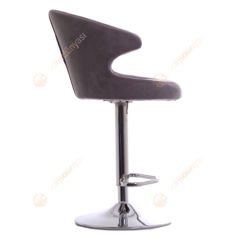 Buket Tepsi Ayaklı Bar Sandalyesi Gri Kumaş