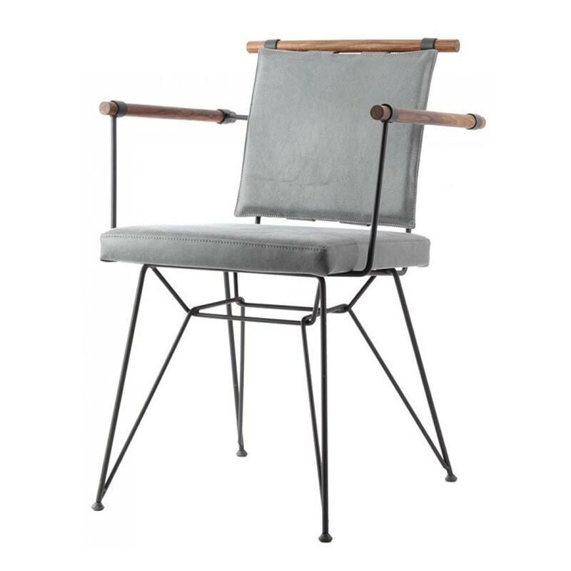 Penyes Metal Sandalye Gri