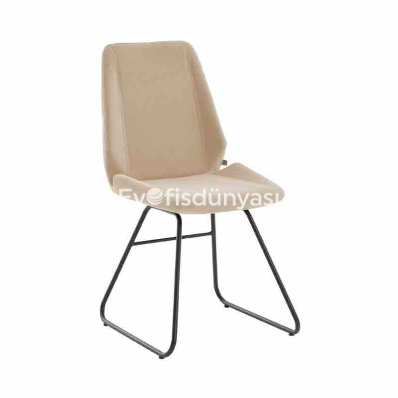 Coil Boyalı Ayak Misafir Koltuğu Krem