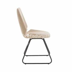 Coil Boyalı Ayak Misafir Koltuğu Krem