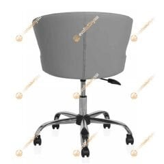 Buket Suni Deri Çalışma Sandalyesi Gri - Krom