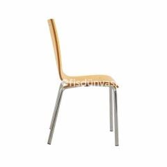 Contra Metal Ayaklı Ahşap Sandalye Sarı