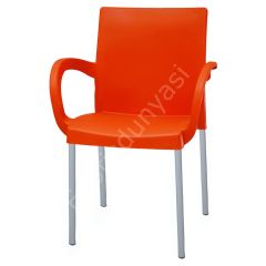 Fox Kollu PP Plastik Sandalye Saks Mavi