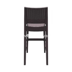 Jamaıca Rattan Görünümlü Bar Sandalyesi Kahve