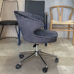 Buket Kumaş Çalışma Sandalyesi Antrasit - Krom