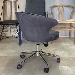 Buket Kumaş Çalışma Sandalyesi Antrasit - Krom