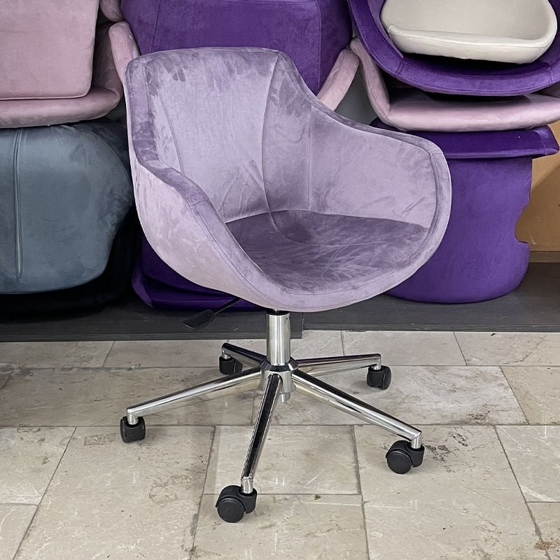 Megan Bilgisayar ve Çalışma Koltuğu Lila - Krom