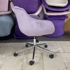 Megan Bilgisayar ve Çalışma Koltuğu Lila - Krom