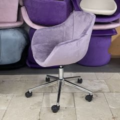 Megan Bilgisayar ve Çalışma Koltuğu Lila - Krom