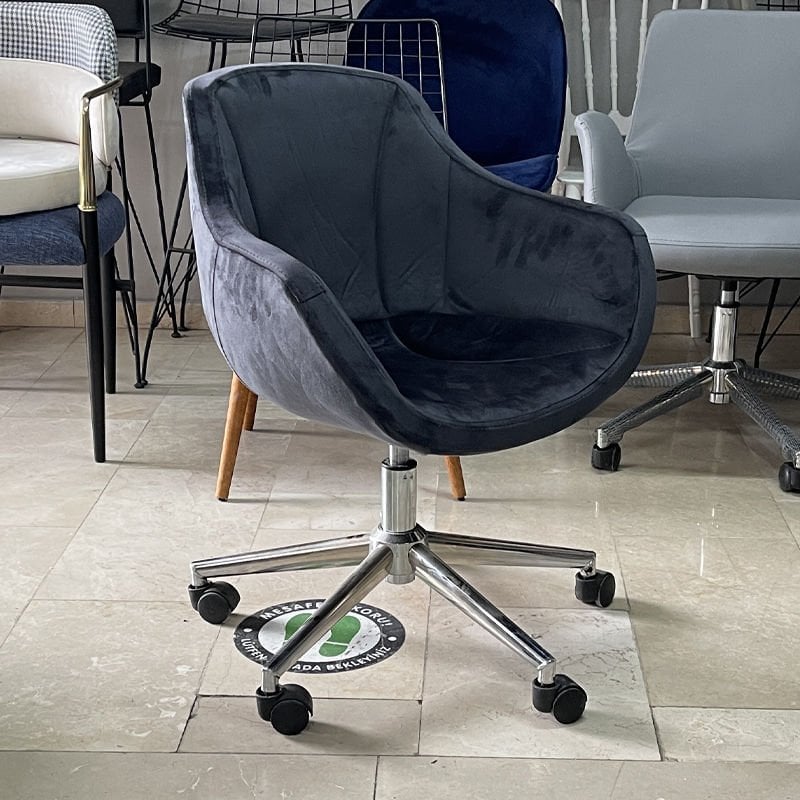 Megan Bilgisayar ve Çalışma Koltuğu Antrasit - Krom