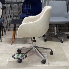 Megan Bilgisayar ve Çalışma Koltuğu Krem - Krom