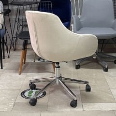 Megan Bilgisayar ve Çalışma Koltuğu Krem - Krom