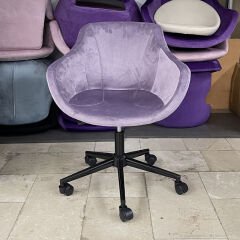 Megan Bilgisayar ve Çalışma Koltuğu Lila - Siyah Boya