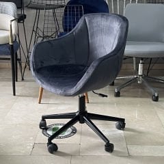 Megan Bilgisayar ve Çalışma Koltuğu Antrasit - Siyah Boya