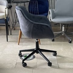 Megan Bilgisayar ve Çalışma Koltuğu Antrasit - Siyah Boya