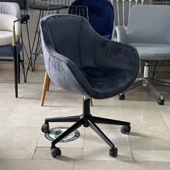 Megan Bilgisayar ve Çalışma Koltuğu Antrasit - Siyah Boya