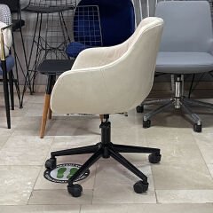 Megan Bilgisayar ve Çalışma Koltuğu Krem - Siyah Boya