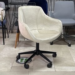 Megan Bilgisayar ve Çalışma Koltuğu Krem - Siyah Boya