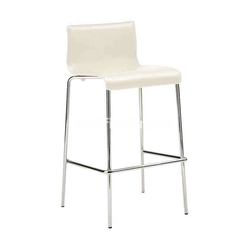 Sinem Krom Ayak Bar Sandalyesi Krem