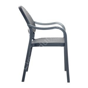 Tau PP Plastik Sandalye Antrasit