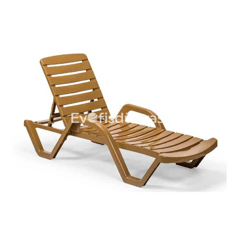 Selin Plastik Şezlong Kahve