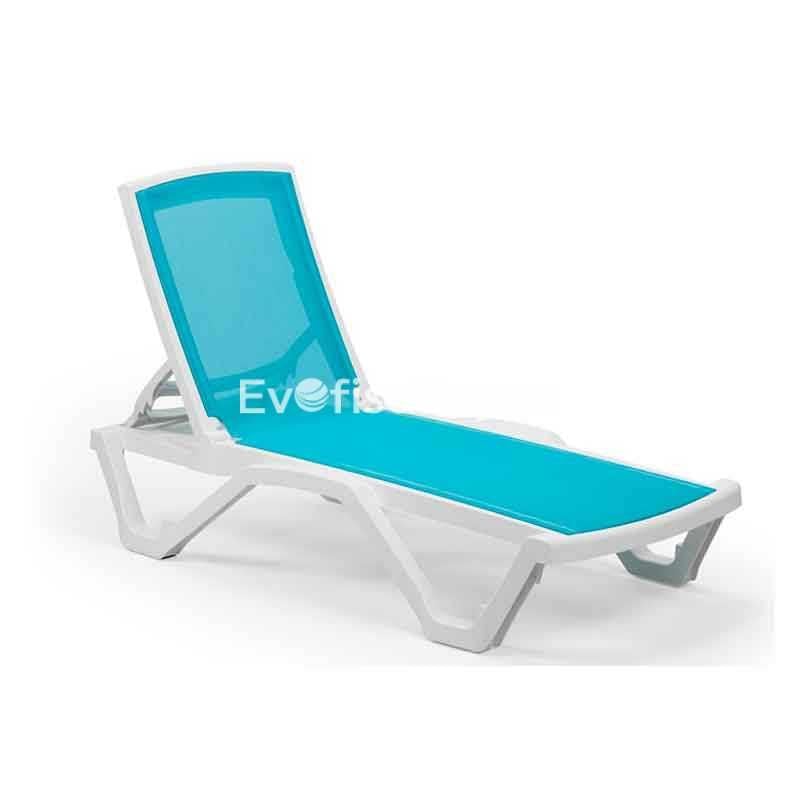 Derya Plastik Şezlong Turkuaz