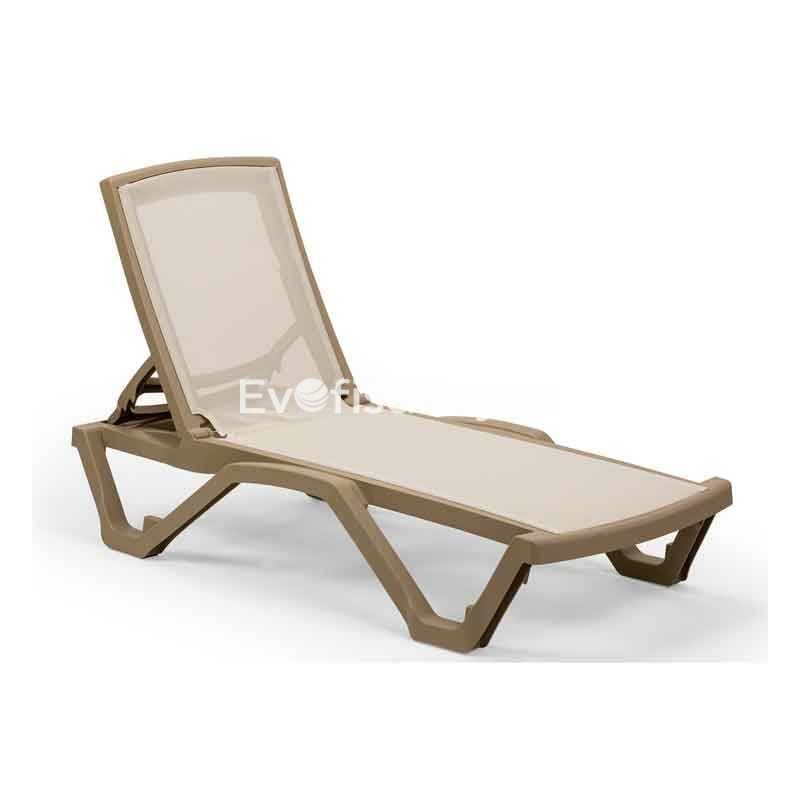 Derya Plastik Şezlong Kahve