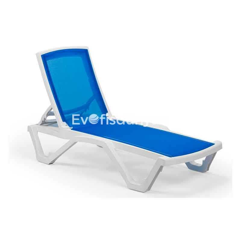 Derya Plastik Şezlong Mavi