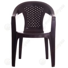 Oscar Plastik Sandalye Kollu K. Kahve
