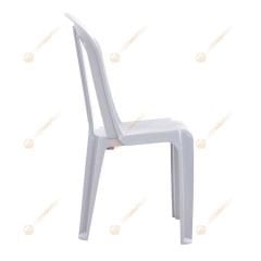 First Kolsuz Plastik Sandalye Buz Beyaz