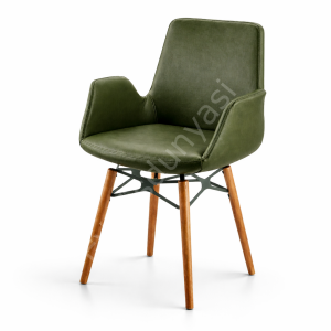 Begüm Ahşap Ayaklı Cafe Sandalyesi