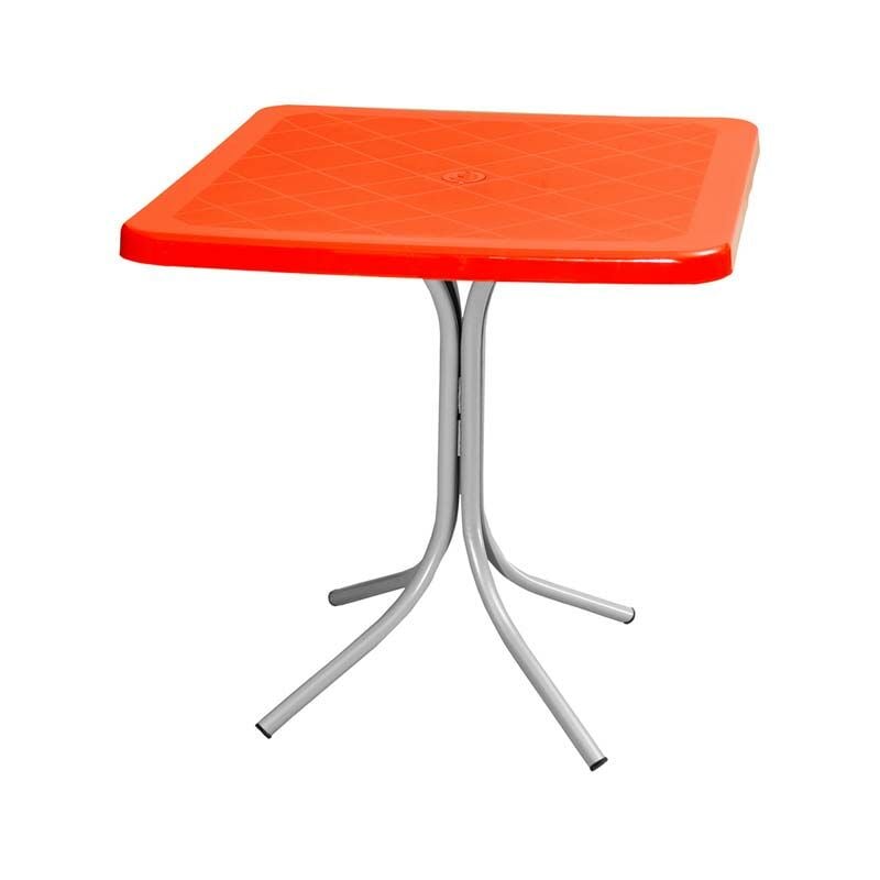 Lucas 70x70 Plastik Masa Turuncu