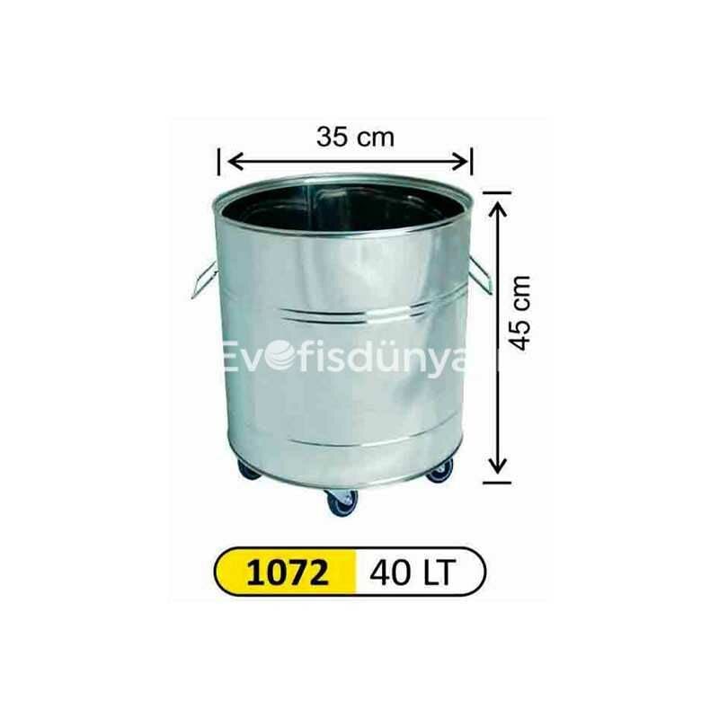 Ameliyathane Çöp Kovası Paslanmaz 40