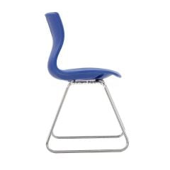 Damla Sandalye Krom Ayak Mavi