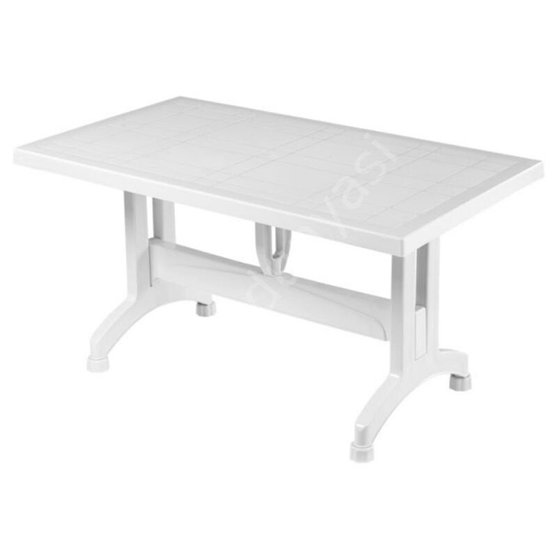 70x120 Plastik Masa Beyaz