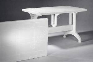 70x120 Plastik Masa Beyaz