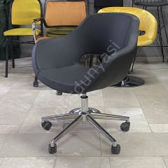 Store Çalışma Sandalyesi Sarı - Krom