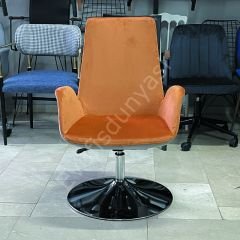 Begüm Şef Koltuğu Tepsi - Turuncu Gri