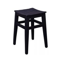 Boyalı Ahşap Tabure 45 cm