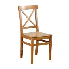 Çapraz Izgaralı Ahşap Sandalye